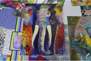 Elephants love postcards