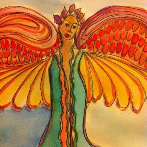 watercolor angel